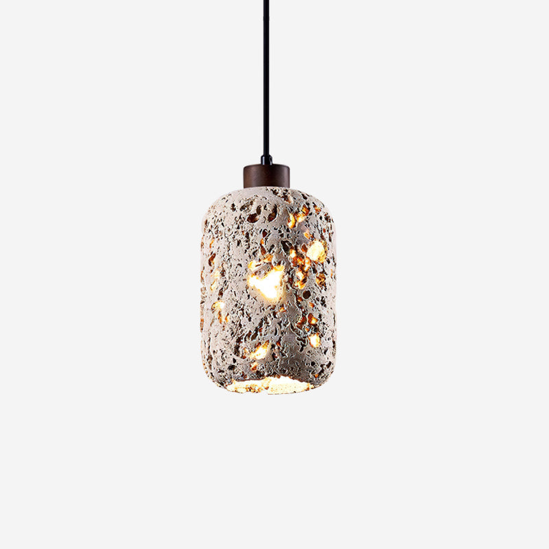 Caliora hanglamp concrete travertin cilinder modern