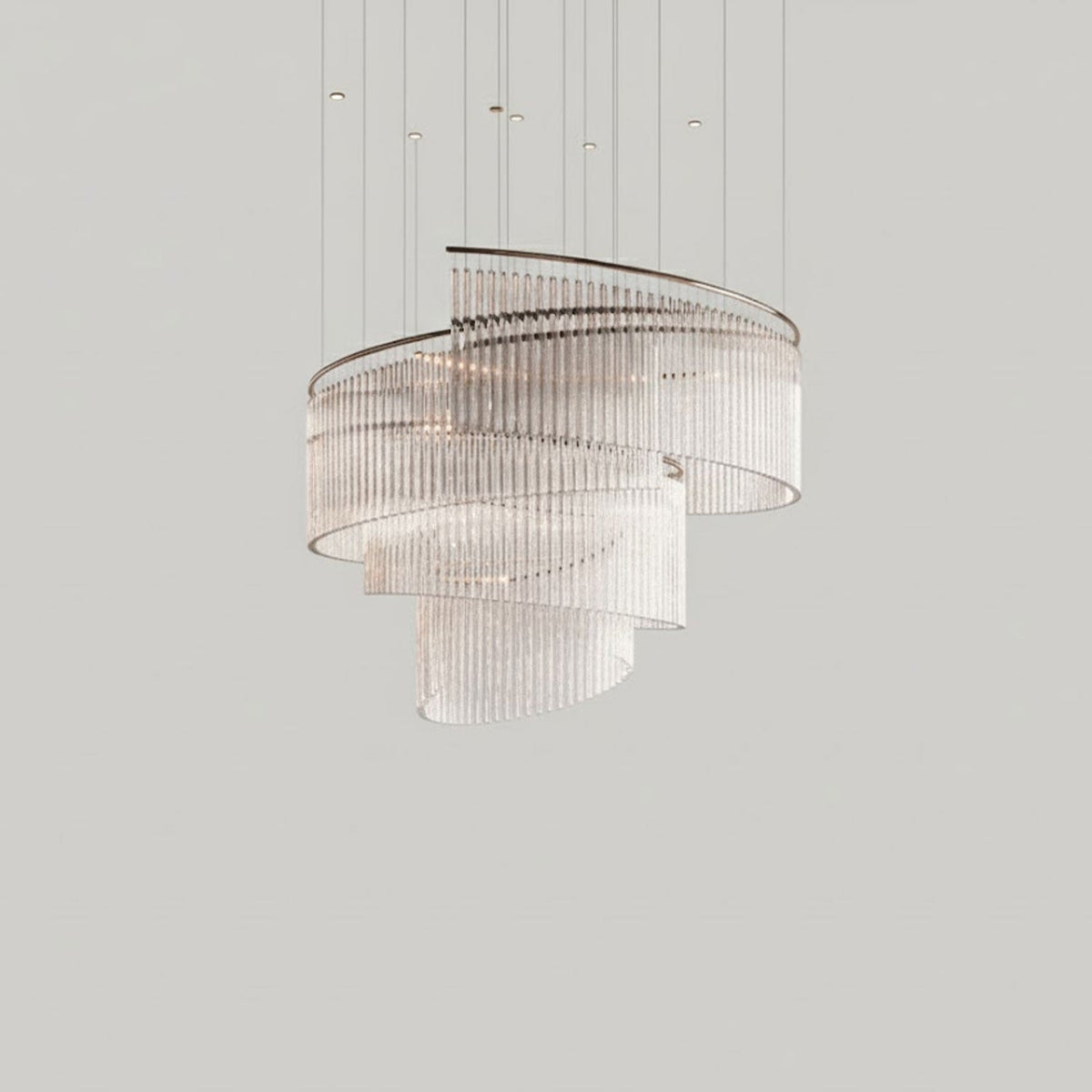 Rivella Shimmering Cascade Kristallen glas Kroonluchter