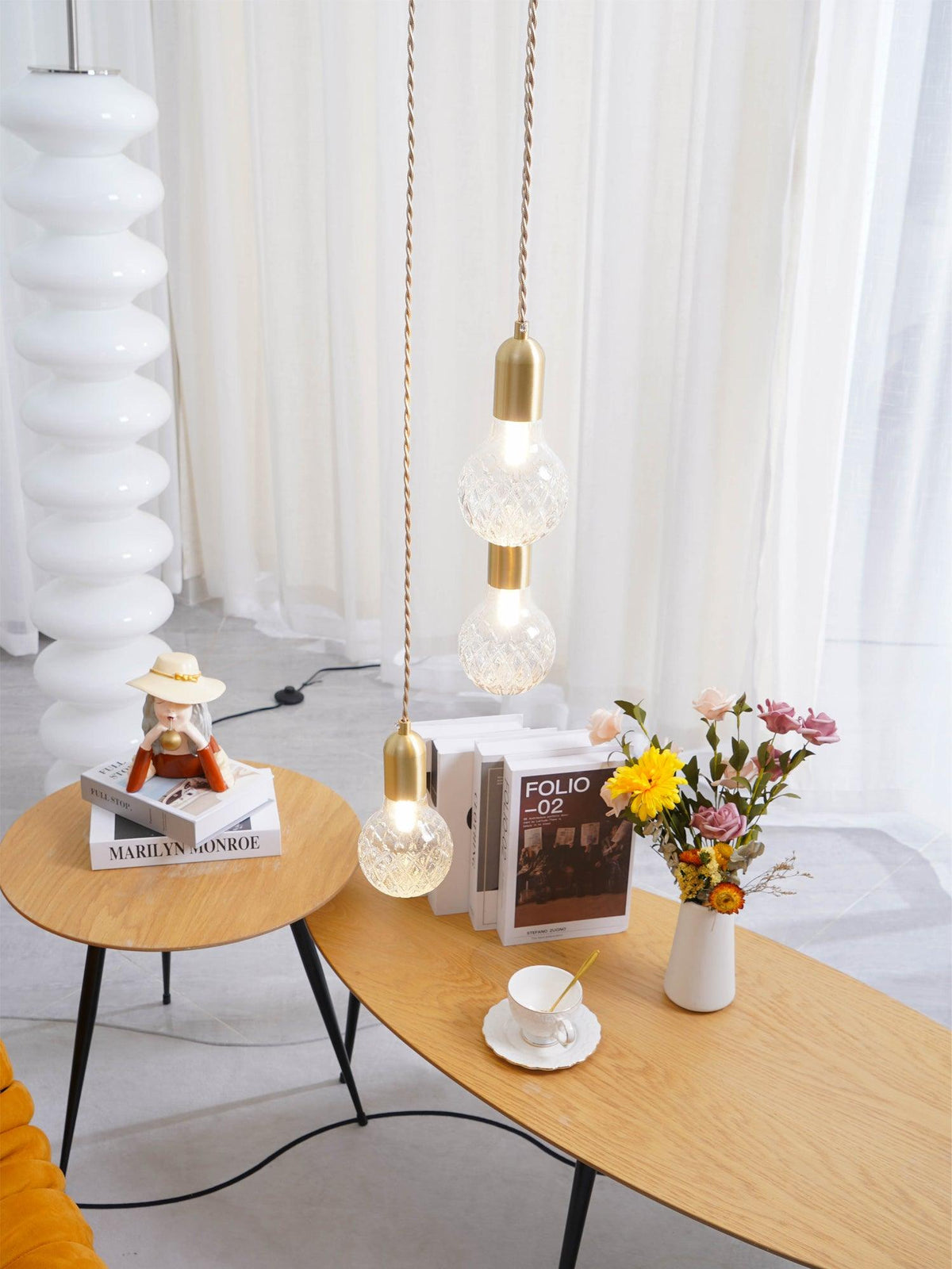 Selanielle kristallen bol hanglamp