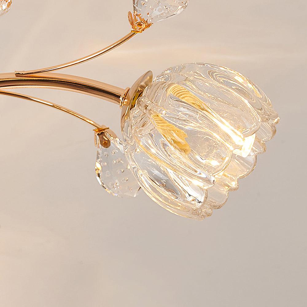 Elyinira Postmodern Luxe Bloem Kristal plafondlamp