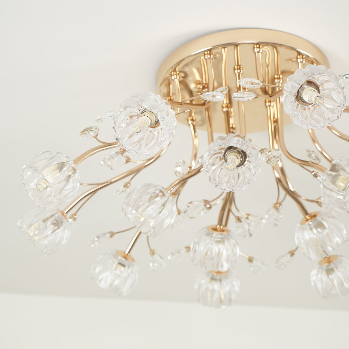Elyinira Postmodern Luxe Bloem Kristal plafondlamp