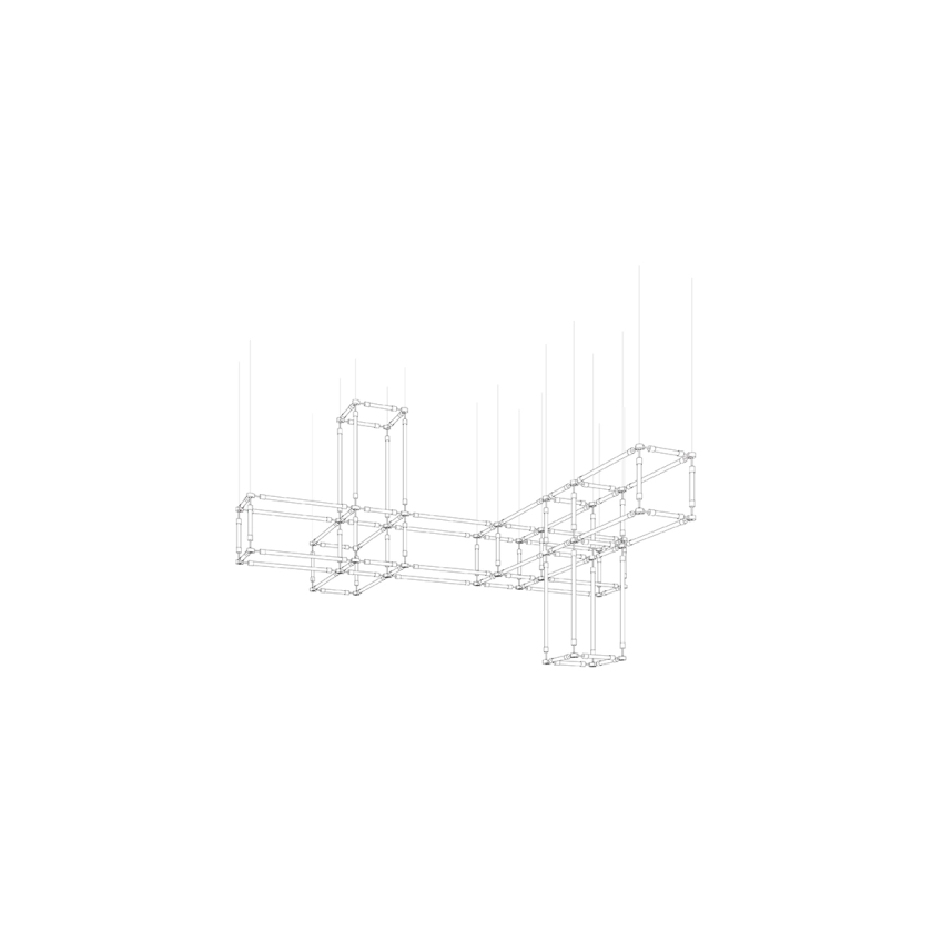 CrystalGrid Architectural Matrix Customize kroonluchter