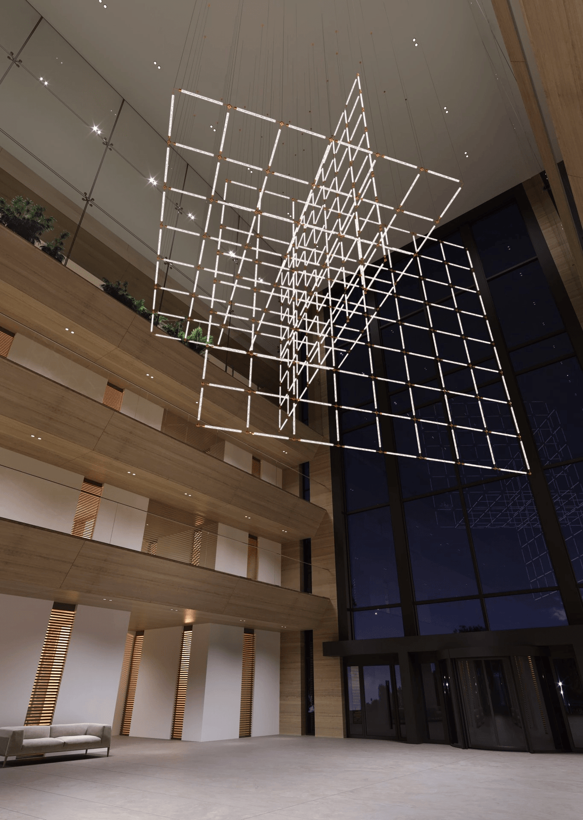 CrystalGrid Architectural Matrix Customize kroonluchter