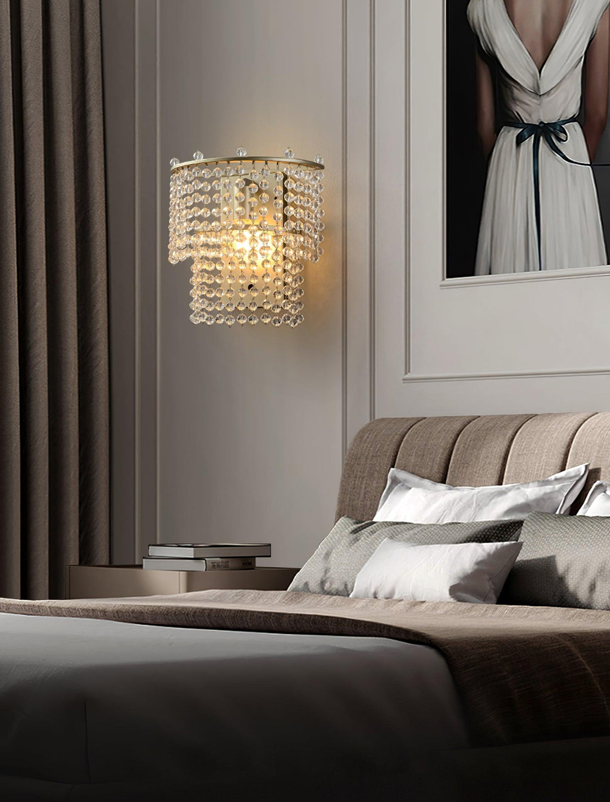Cyranise kristal Waterfall wandlamp