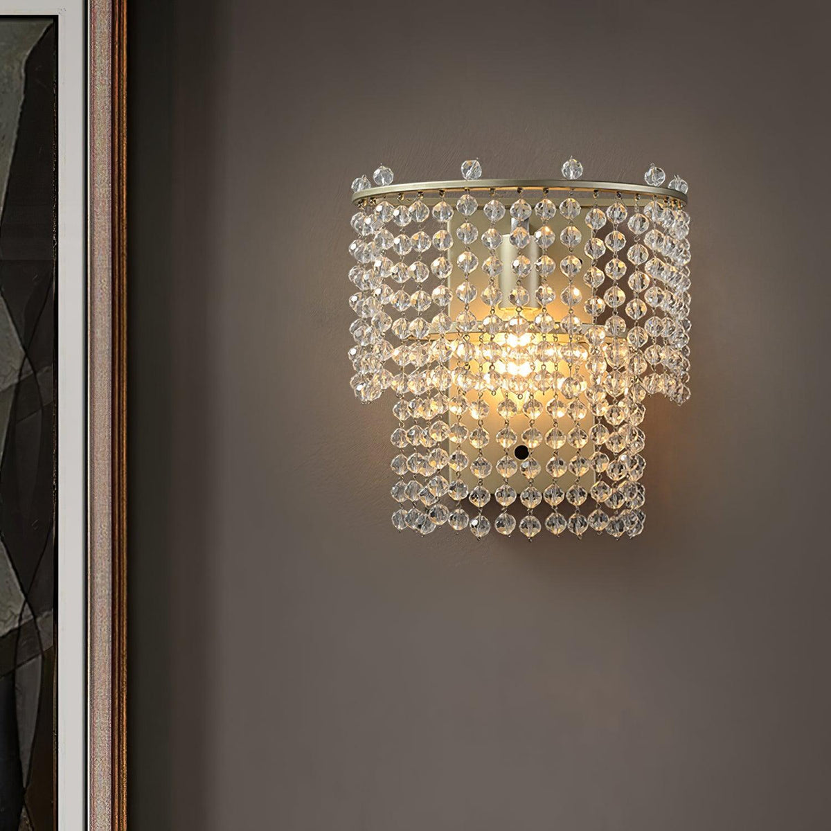 Cyranise kristal Waterfall wandlamp