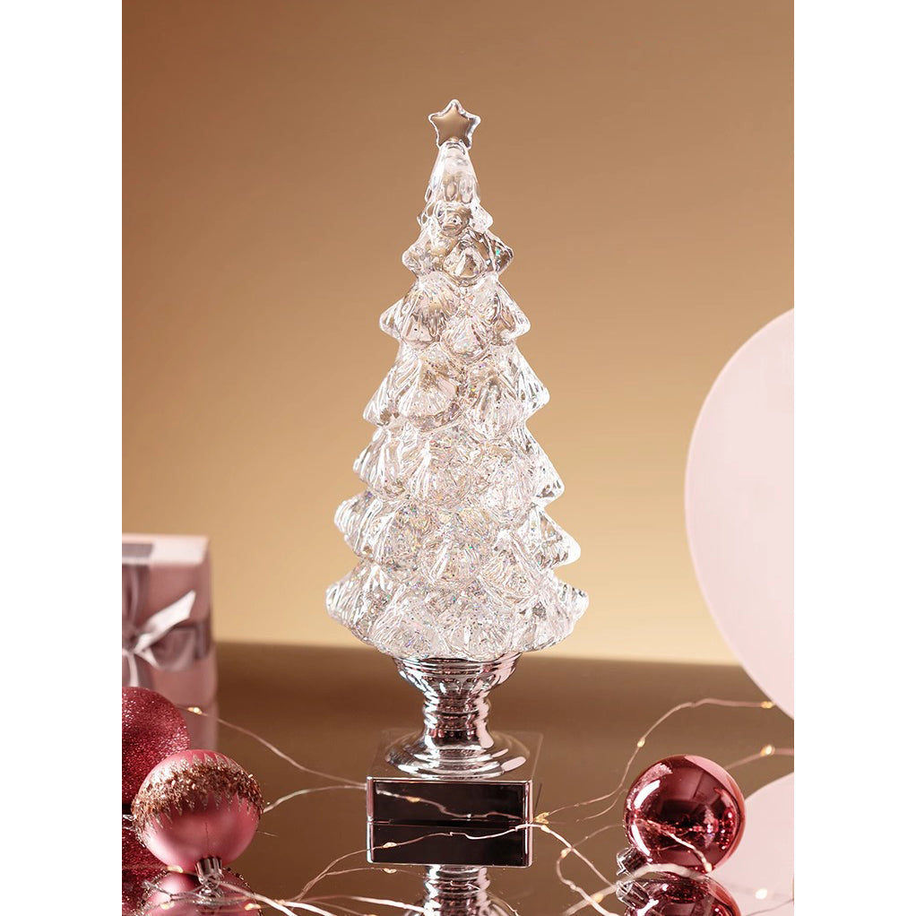 Kristallen kerstboom-tafellamp (ingebouwde accu)