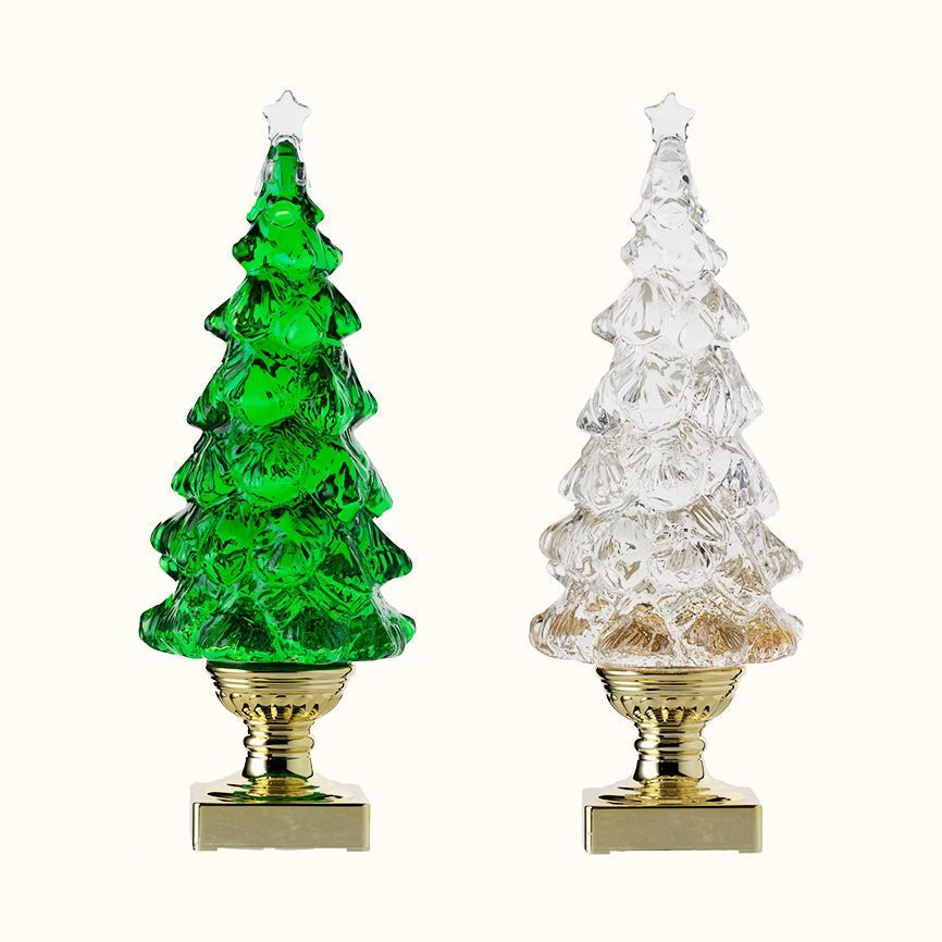 Kristallen kerstboom-tafellamp (ingebouwde accu)