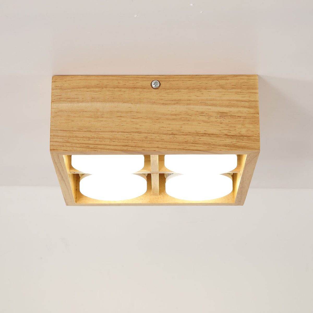 Eliza Minimalistisch Hout Plafondlamp