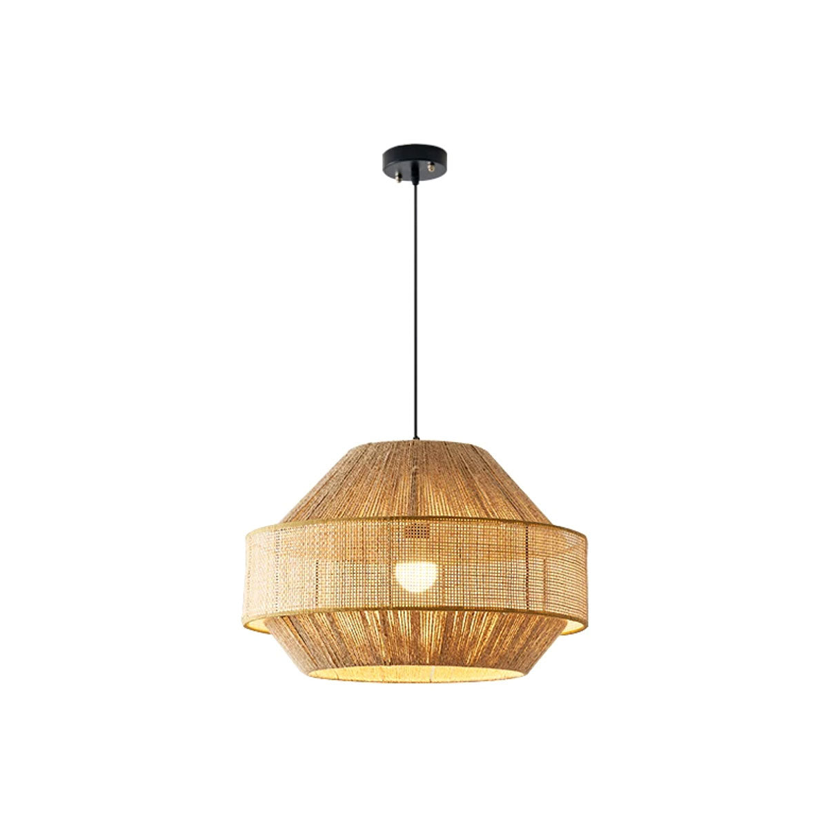 Avelmere hanglamp van geweven rotan