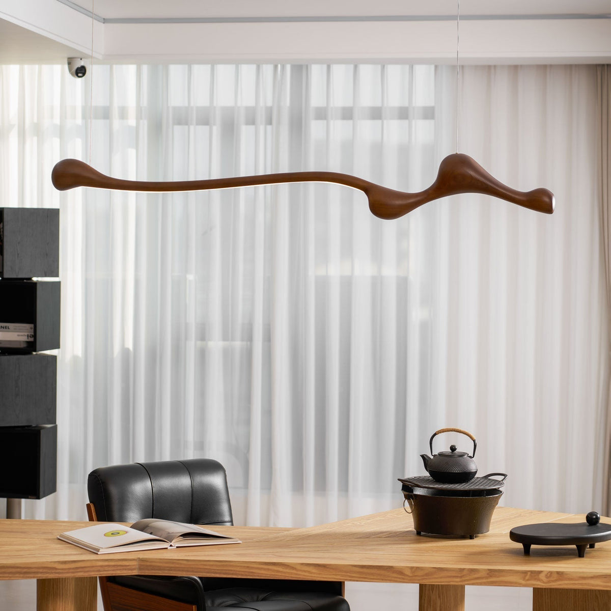 Alenor Hout Retro hanglamp