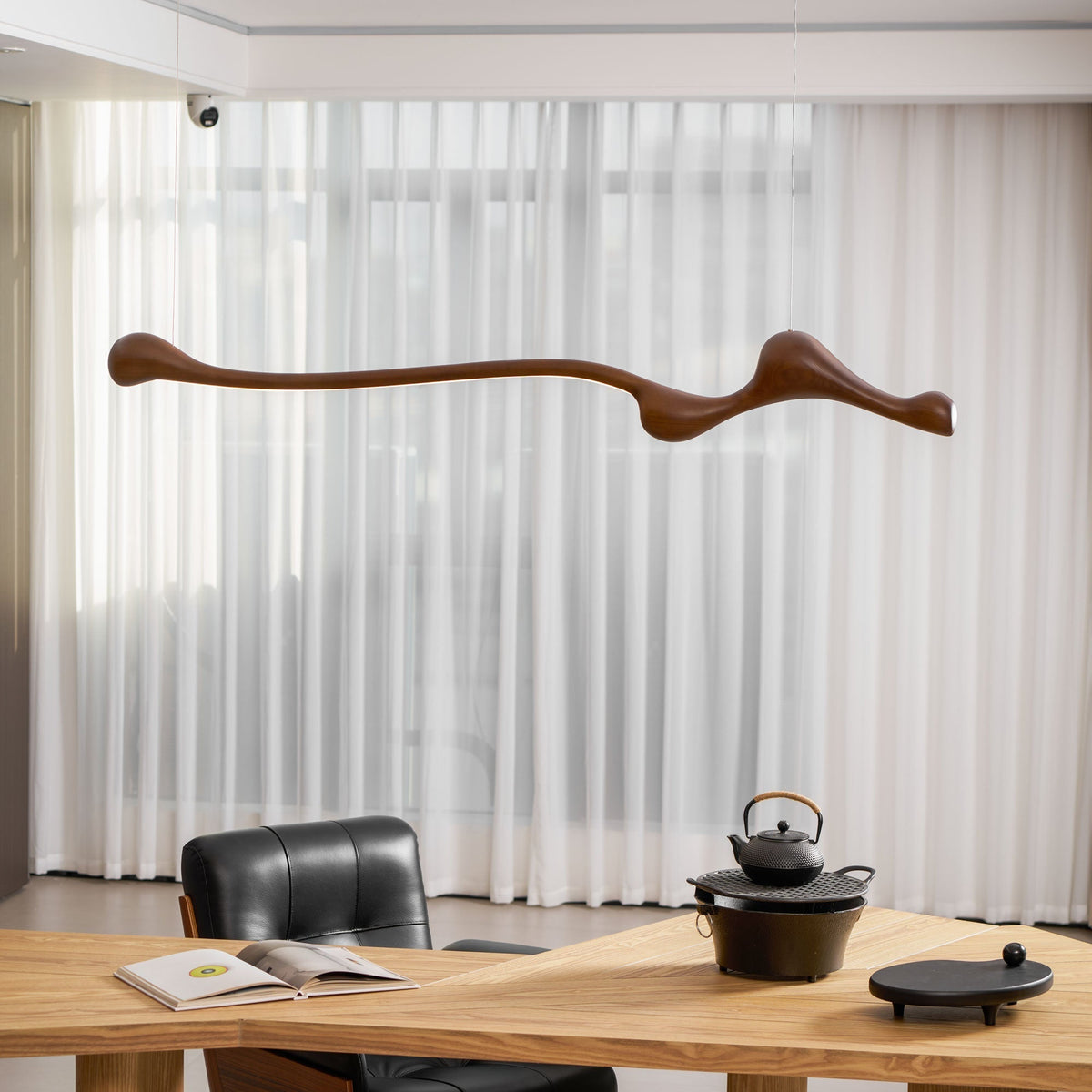 Alenor Hout Retro hanglamp