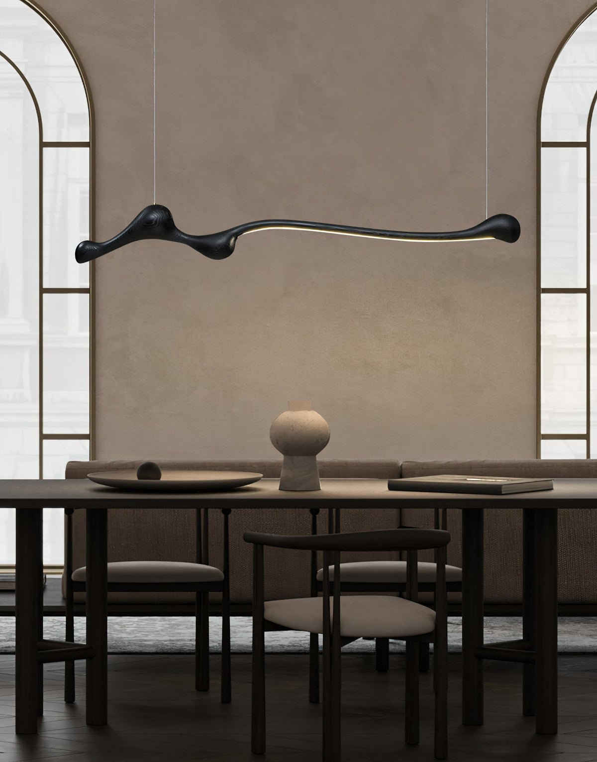 Alenor Hout Retro hanglamp