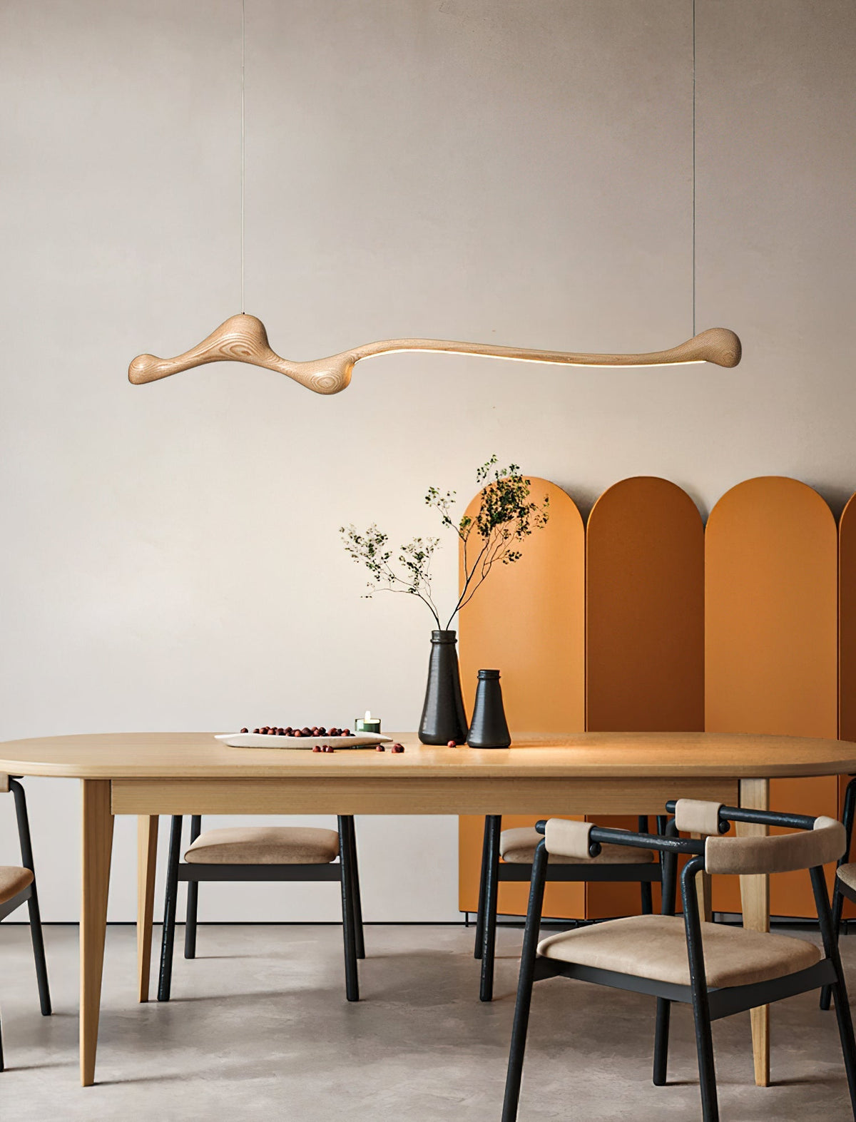 Alenor Hout Retro hanglamp