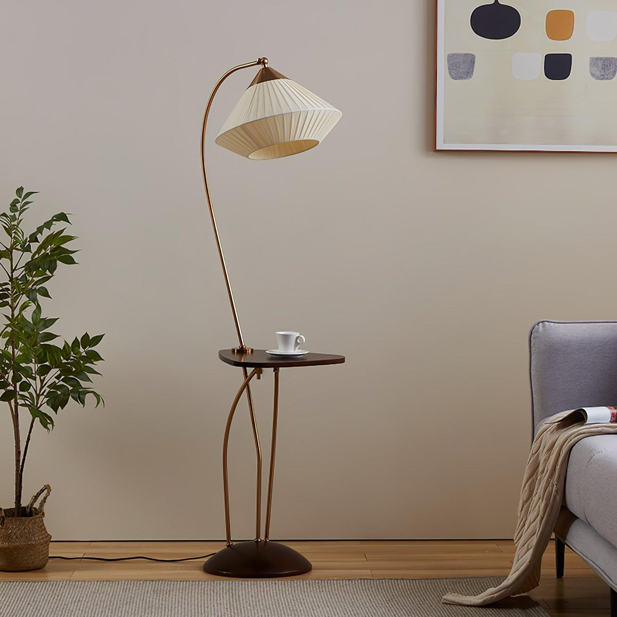 Raviq Vintage vloerlamp van Stoffen