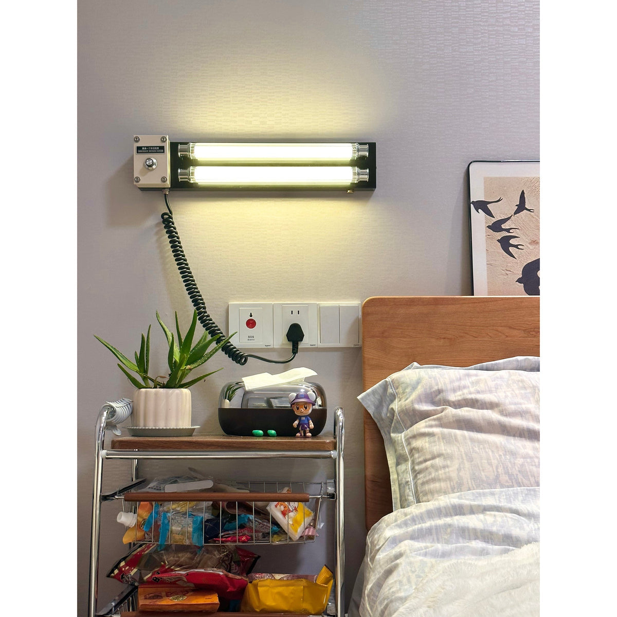Cutshall wandlamp met stekker