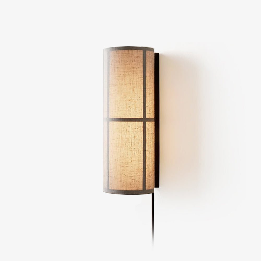 Seraniella Cylinder Noordse kunst met stekker Stof wandlamp