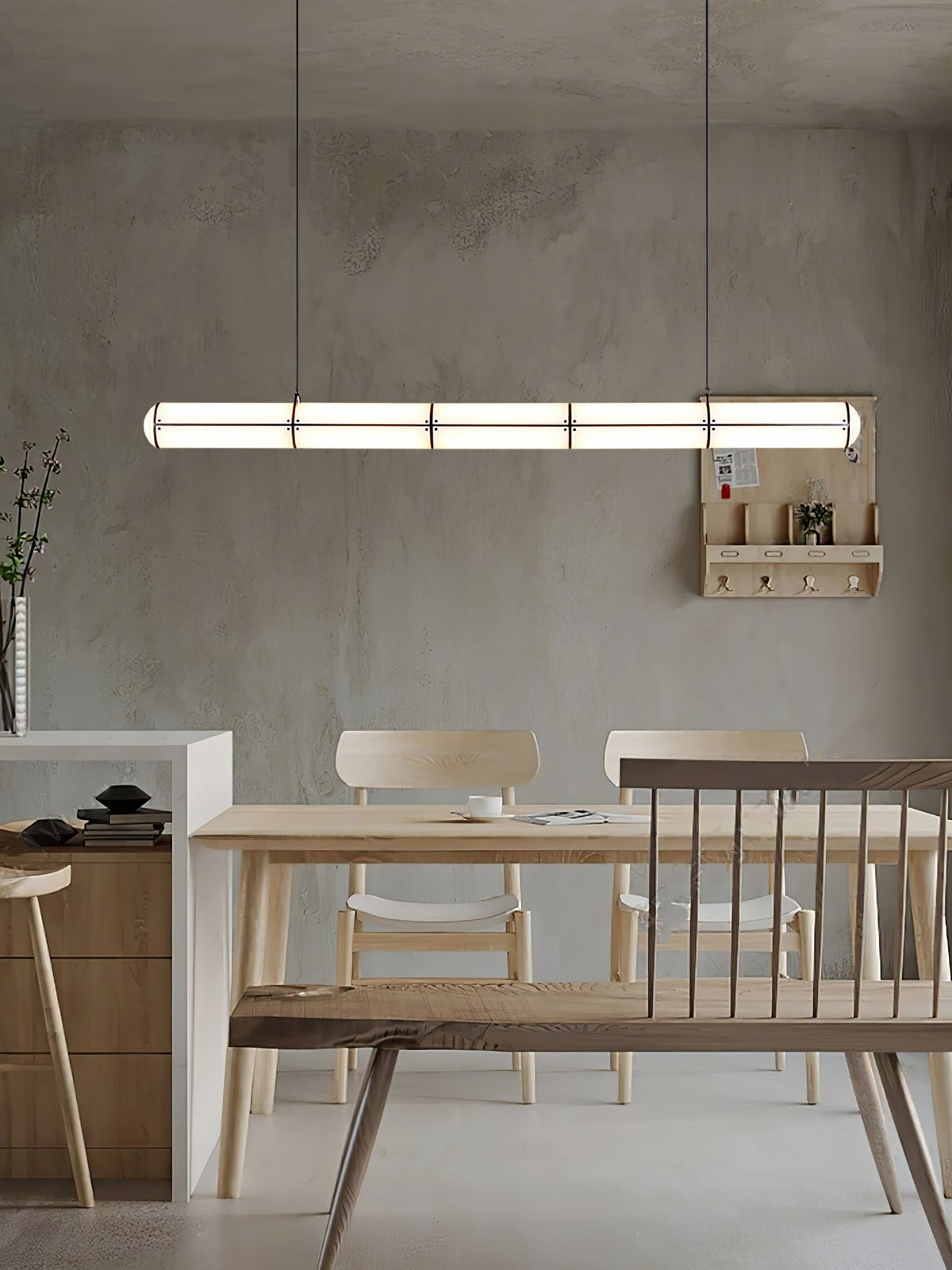 Rivenette hanglamp cilindrisch eindeloos voor eetkamer
