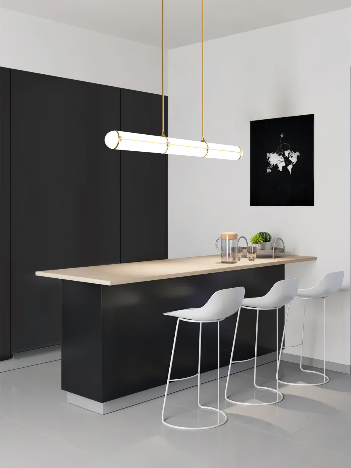 Rivenette hanglamp cilindrisch eindeloos voor eetkamer