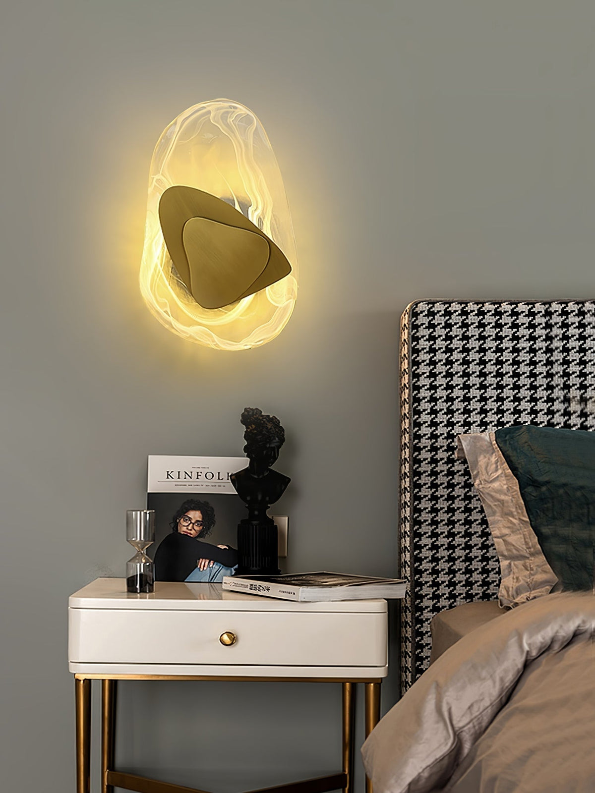 Gana Premium Noordse kunst glas wandlamp