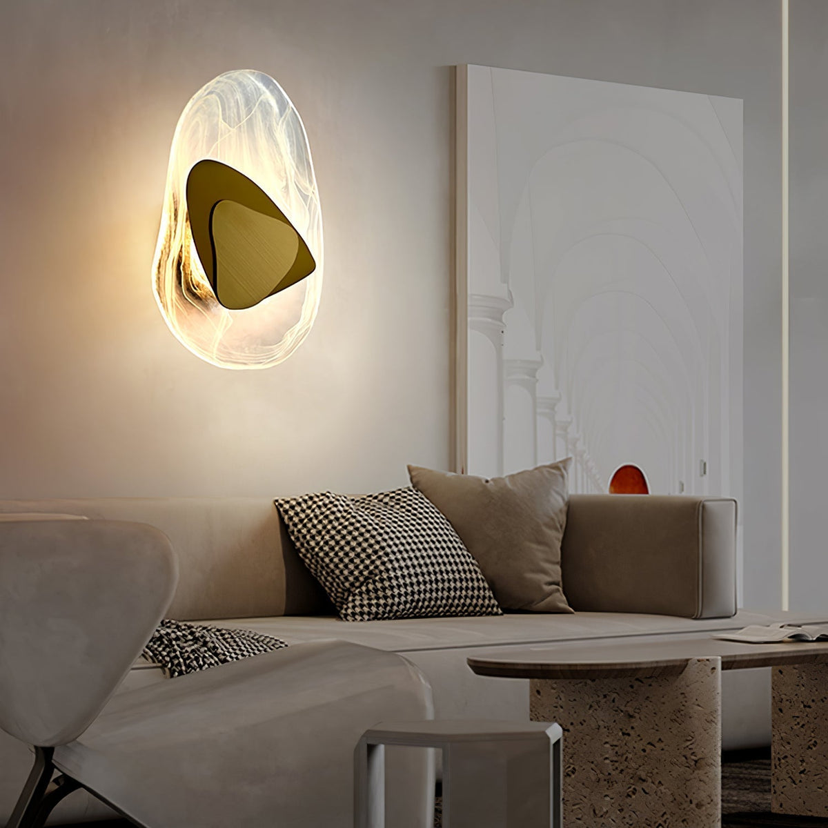 Gana Premium Noordse kunst glas wandlamp
