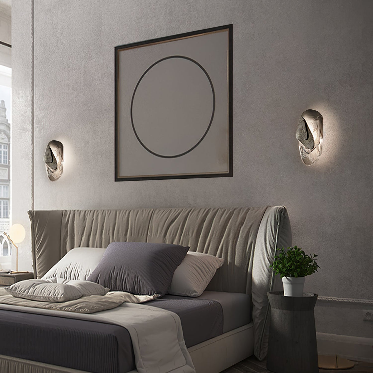 Gana Premium Noordse kunst glas wandlamp