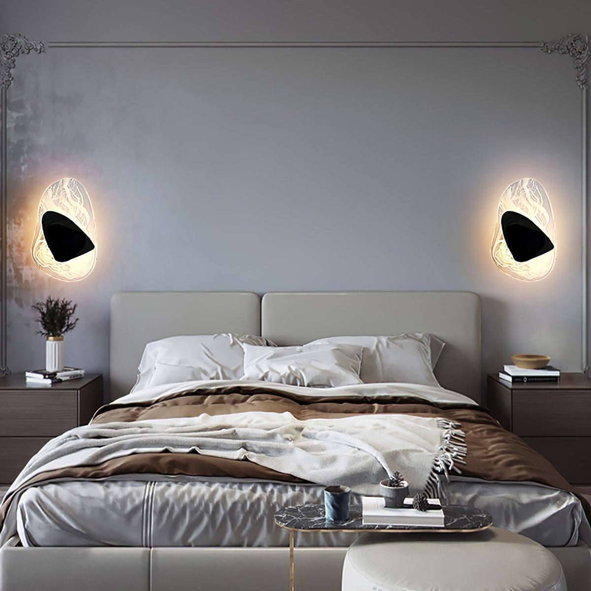 Gana Premium Noordse kunst glas wandlamp