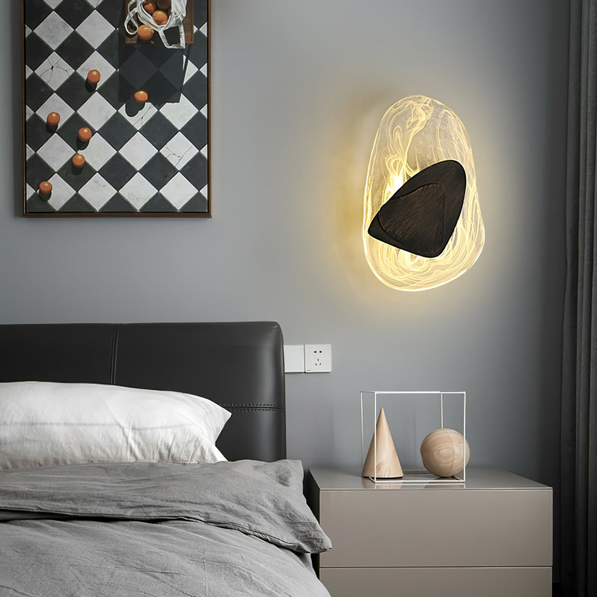 Gana Premium Noordse kunst glas wandlamp