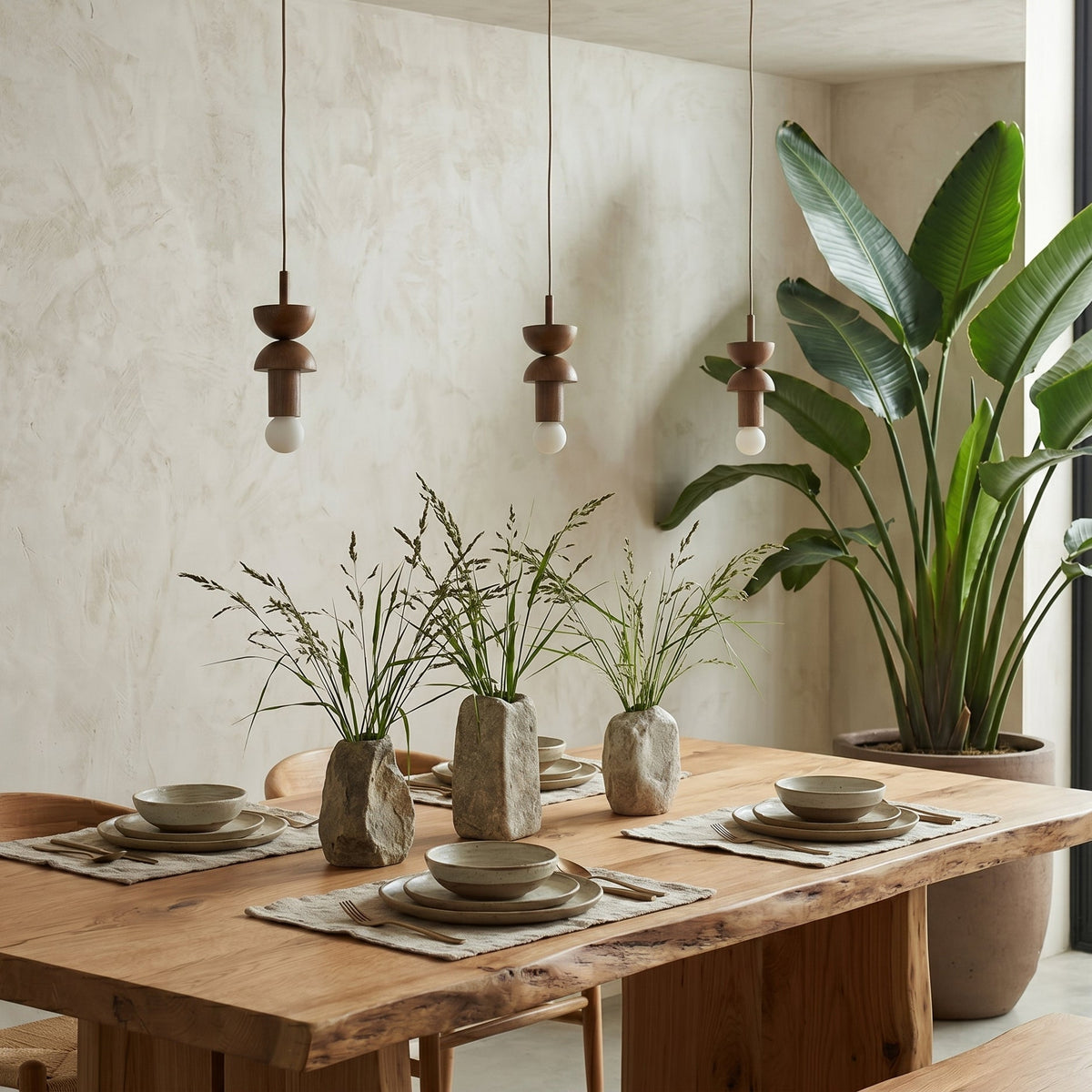 Vanya hanglamp van walnoothout