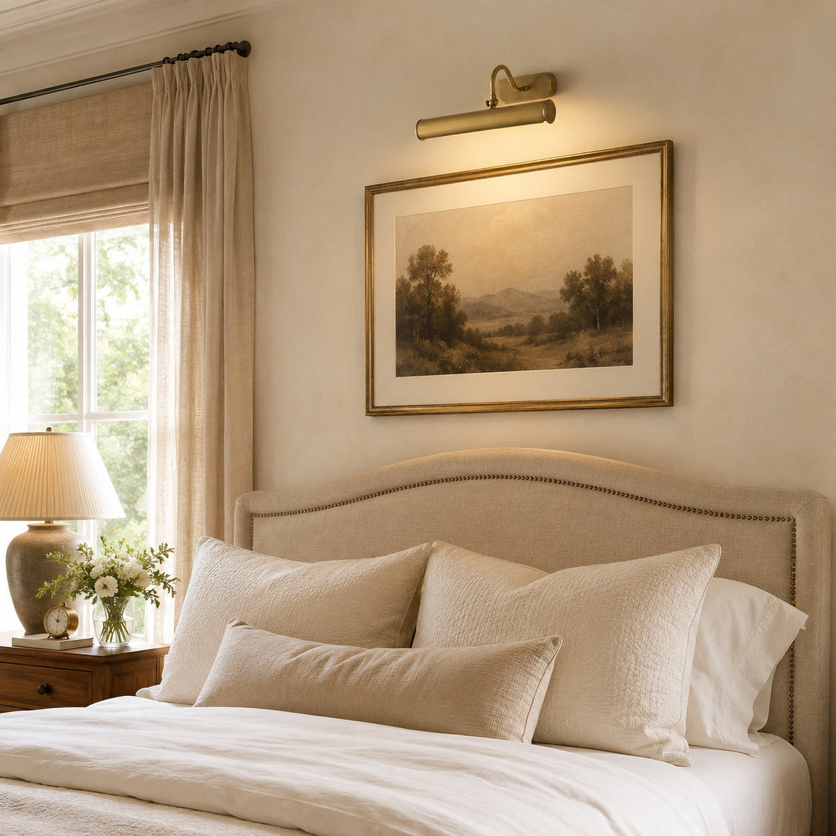 Ainsworth wandlamp van messing