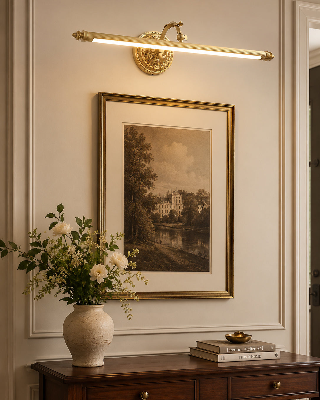 Oriinora wandlamp van Oud messing