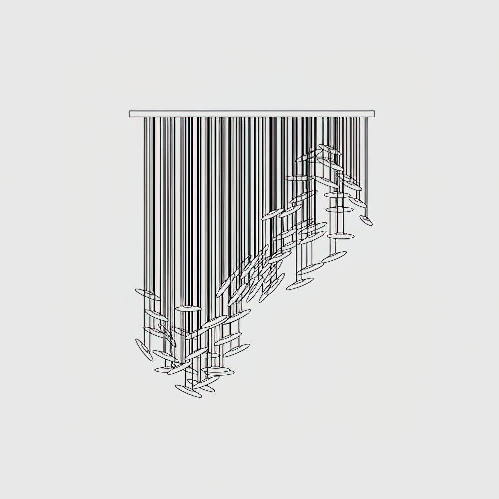 Hylor luxe Moonlight Whispers glas kroonluchter