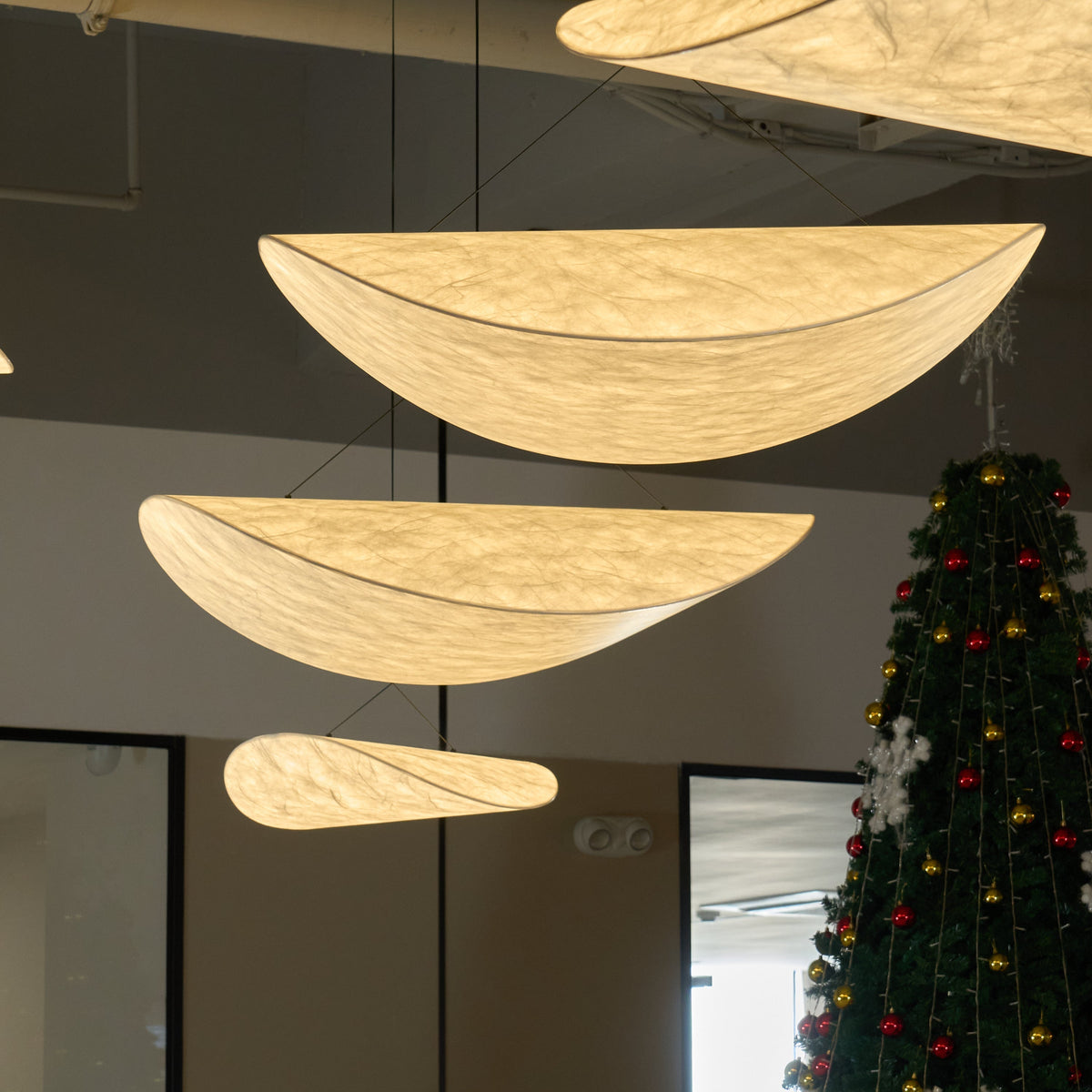 Luminette minimalistisch hanglamp van zijde
