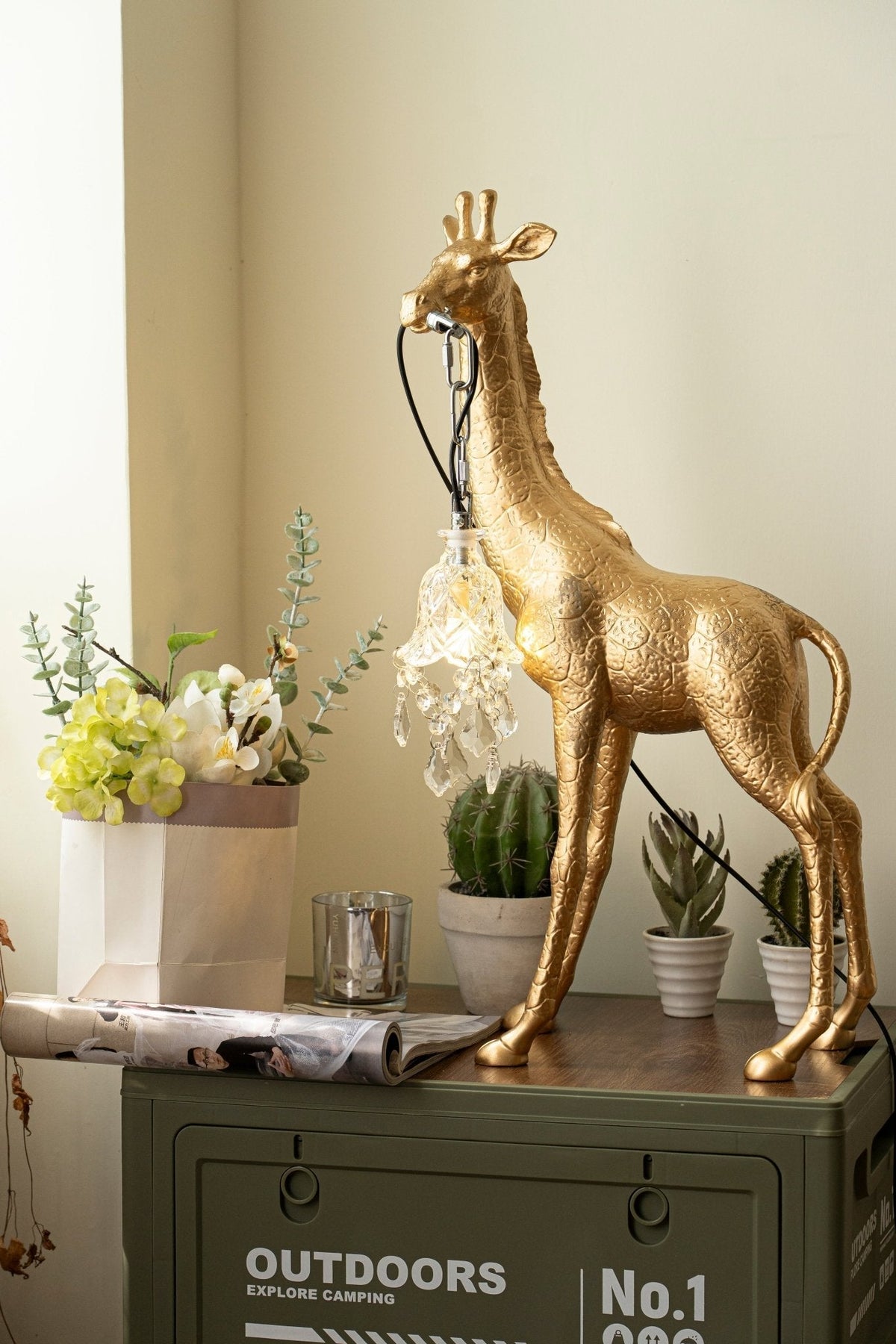 Fexl Luxe giraffesculptuur vloerlamp
