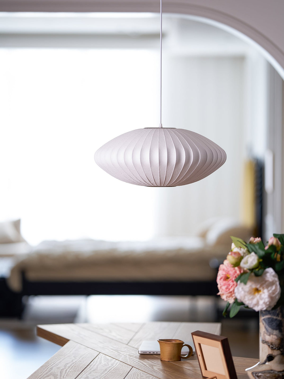 Nebula Bubble Mulberry Silk hanglamp