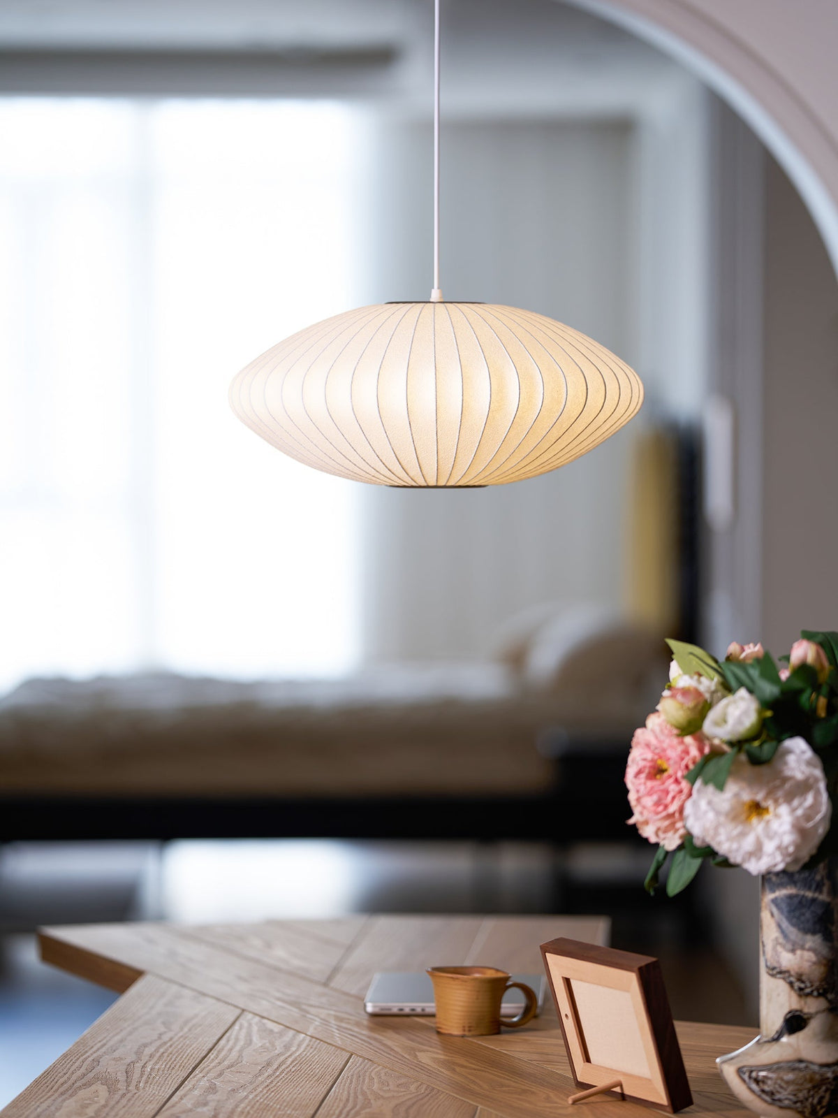Nebula Bubble Mulberry Silk hanglamp