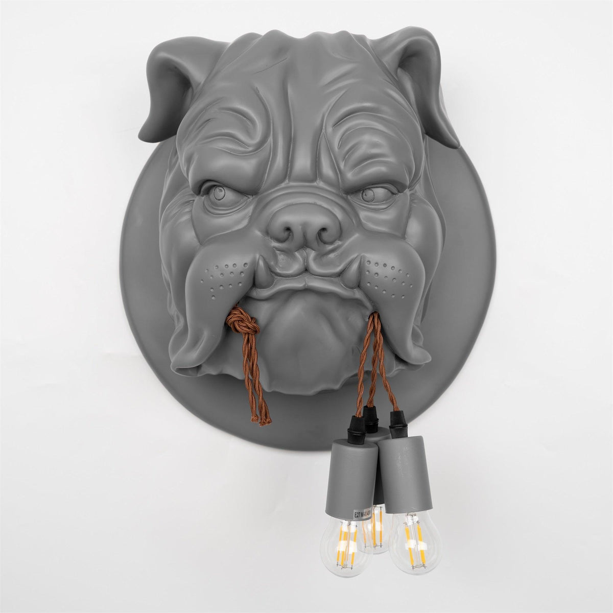 Umeri wandlamp Bulldog Sculpture Whimsical