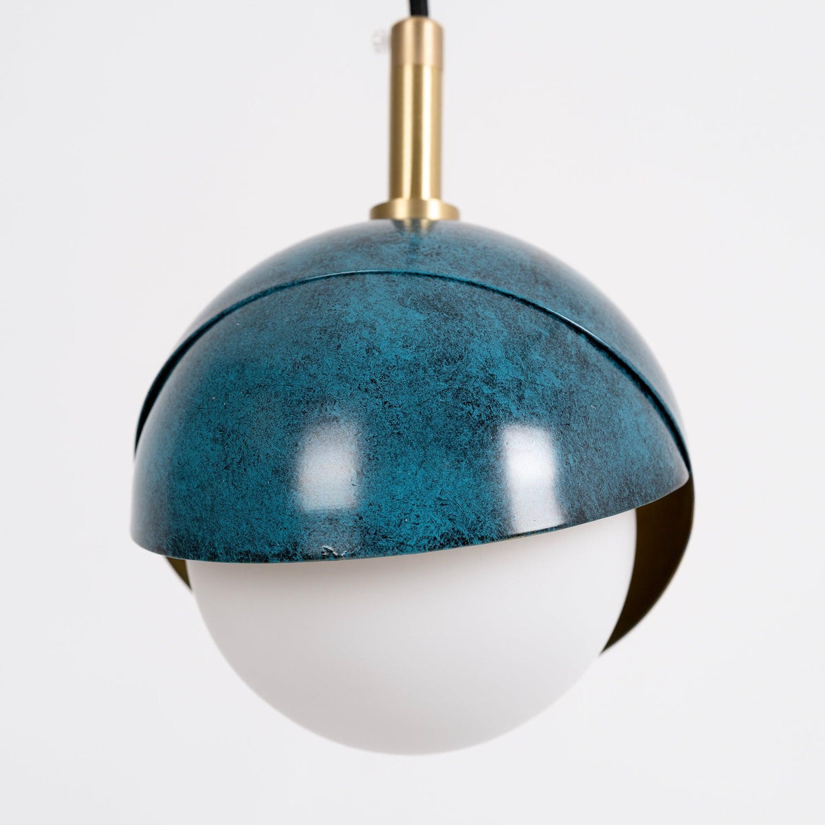Jynara Hanglamp Messing genest opaal Bolvormig modern