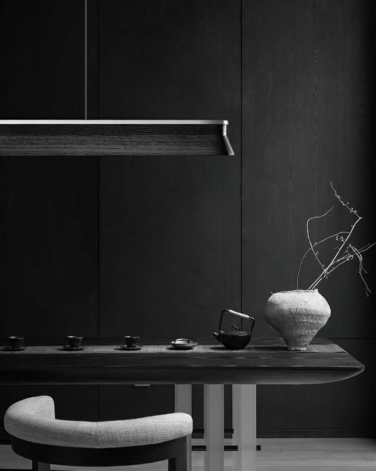Aldeette hanglamp Houten Balk Minimalistisch