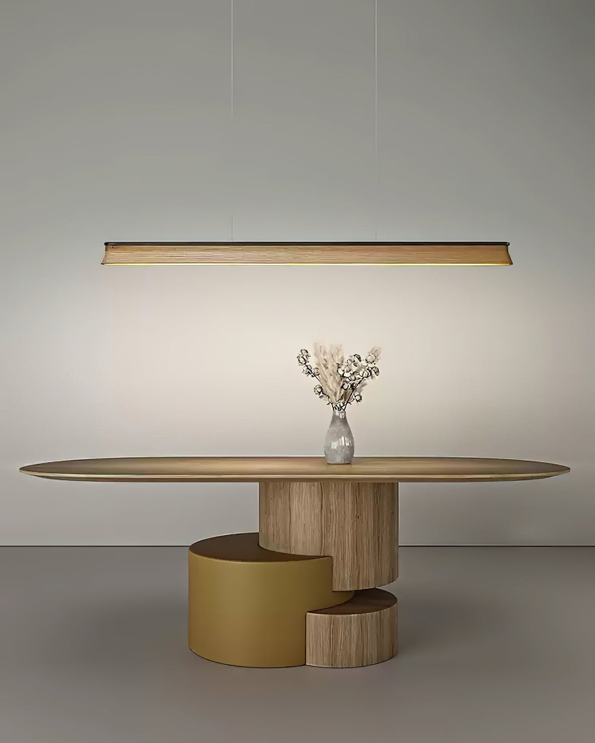 Aldeette hanglamp Houten Balk Minimalistisch