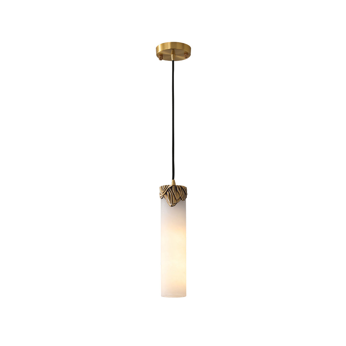 Albinenne hanglamp van albast