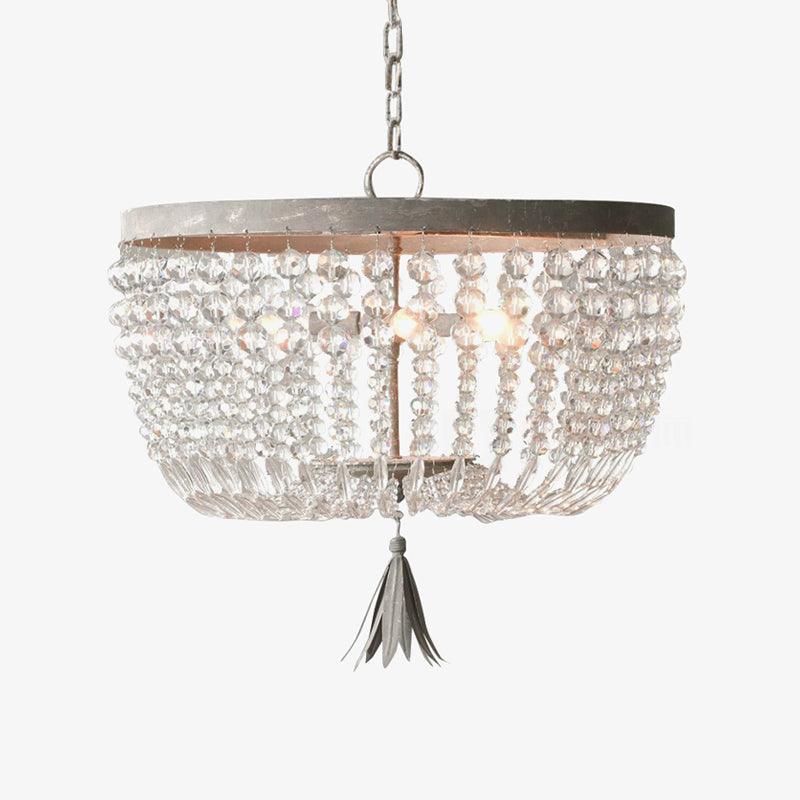 Farlan plafondlamp met kristallen kralen en luxe afwerking