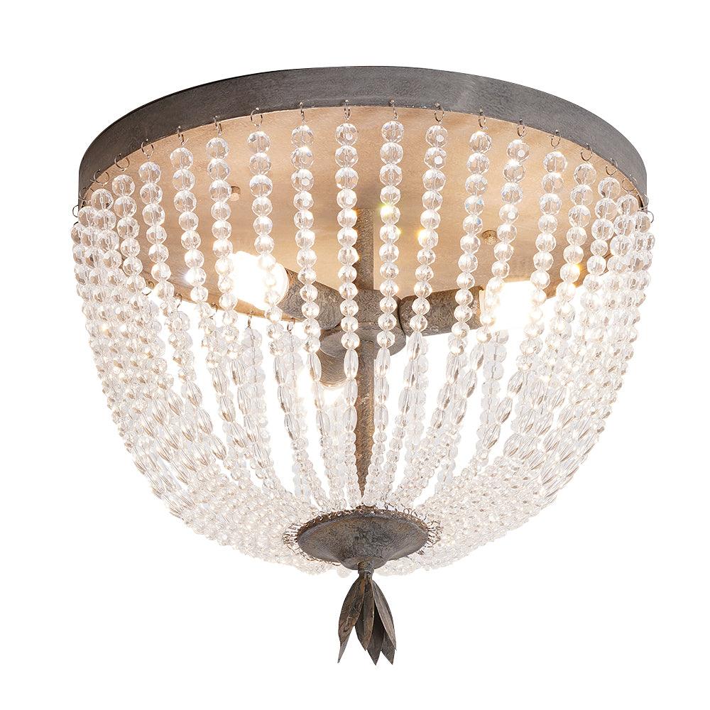 Farlan plafondlamp met kristallen kralen en luxe afwerking