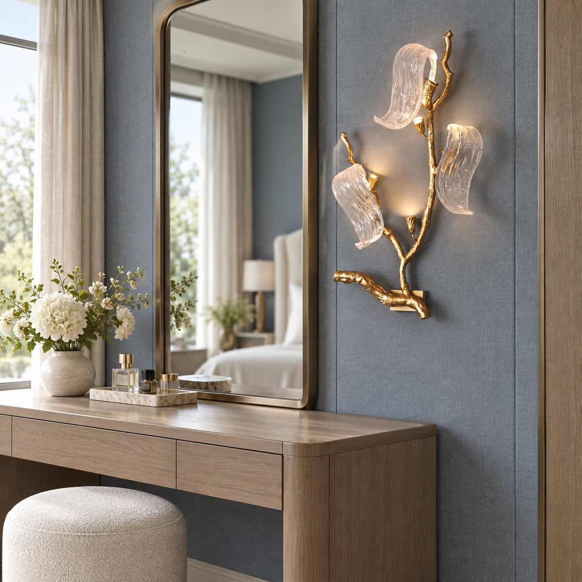 Jorrenstone tak glazen lint wandlamp