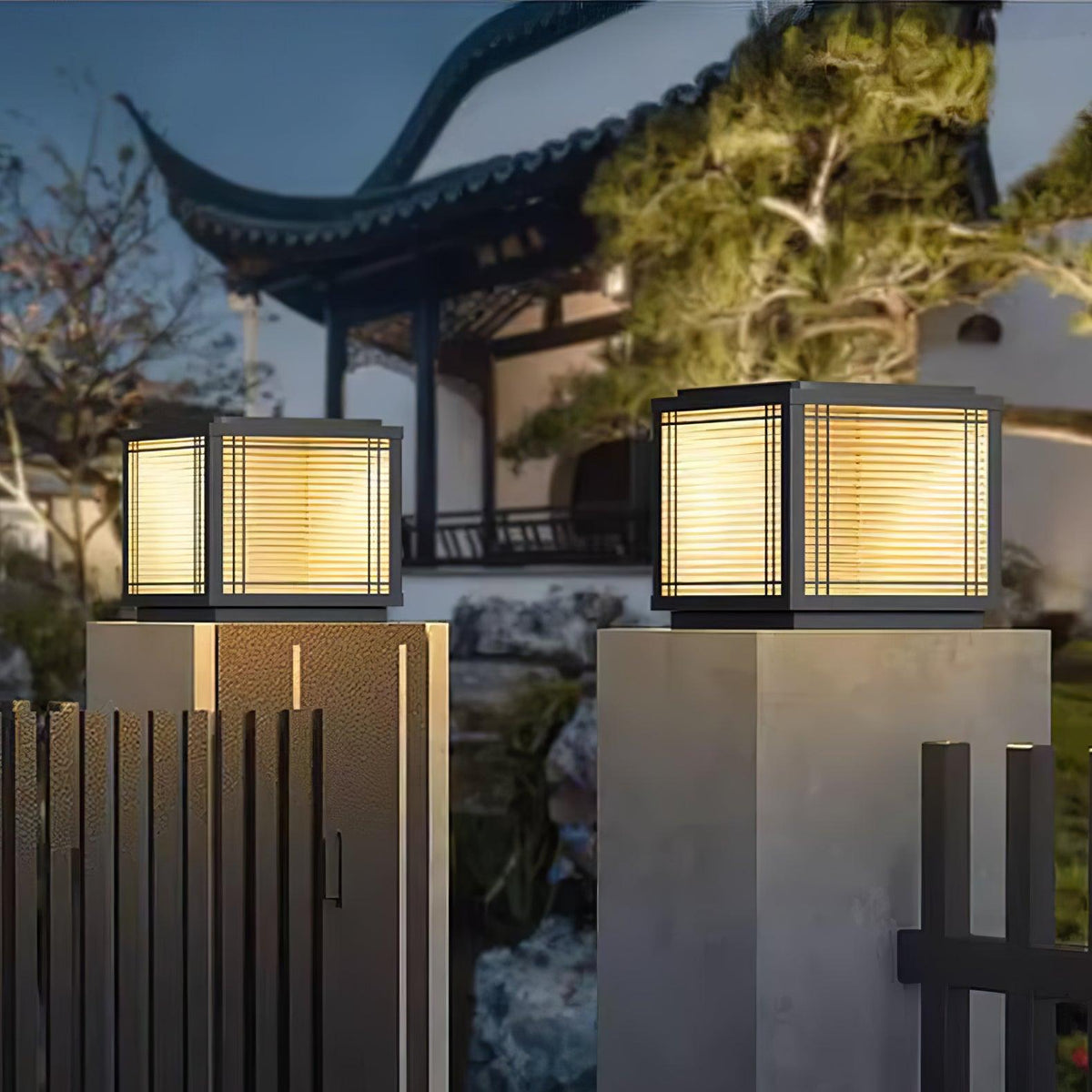 Glorin Stalen tafellamp met Japanse inspiratie