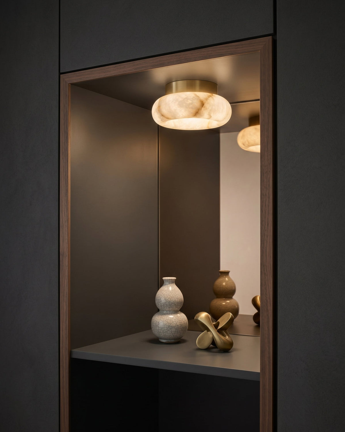Zevrin vlakke plafondlamp
