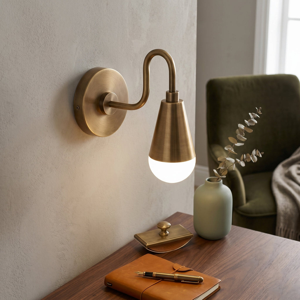 Velanelle Gooseneck wandlamp