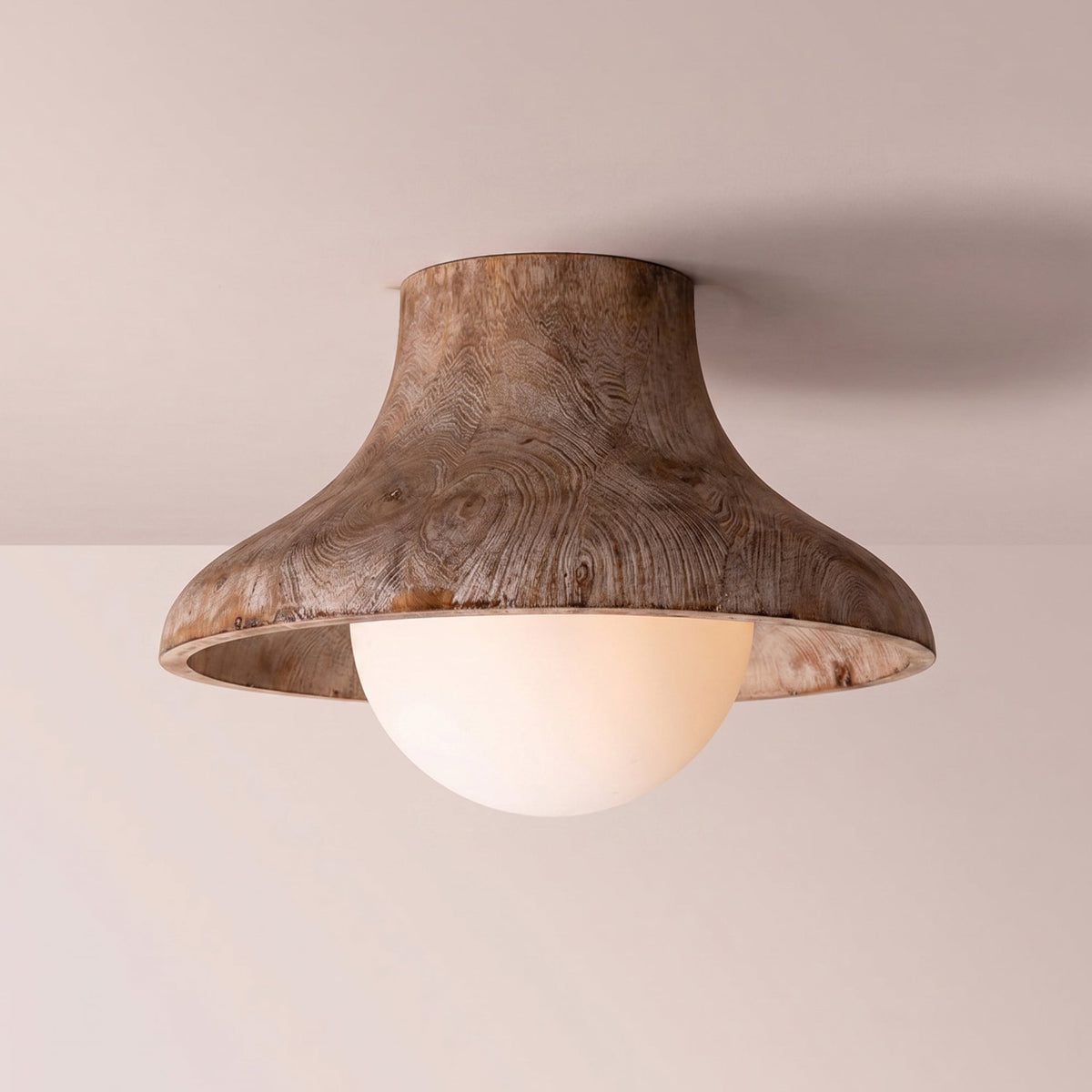 THE SYLAS Vlakke plafondlamp met gefloren ontwerp