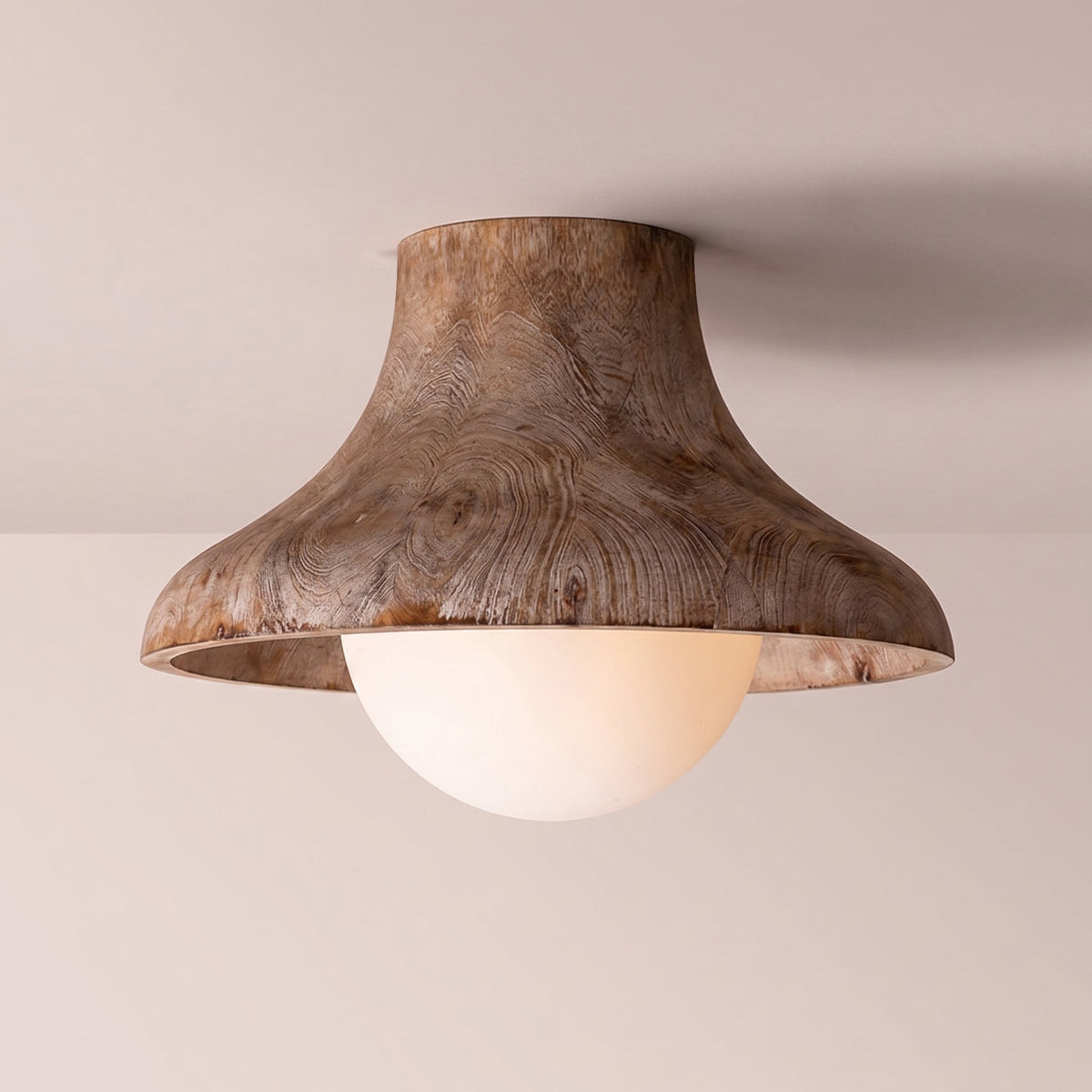 THE SYLAS Vlakke plafondlamp met gefloren ontwerp
