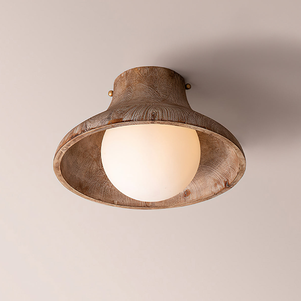 THE SYLAS Vlakke plafondlamp met gefloren ontwerp