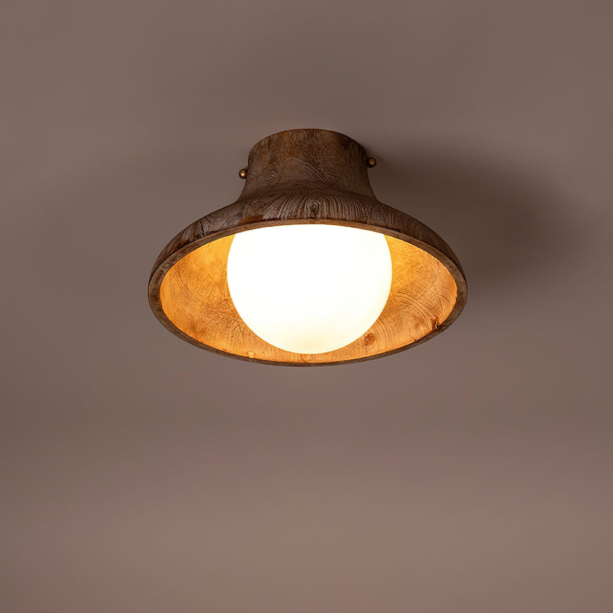 THE SYLAS Vlakke plafondlamp met gefloren ontwerp